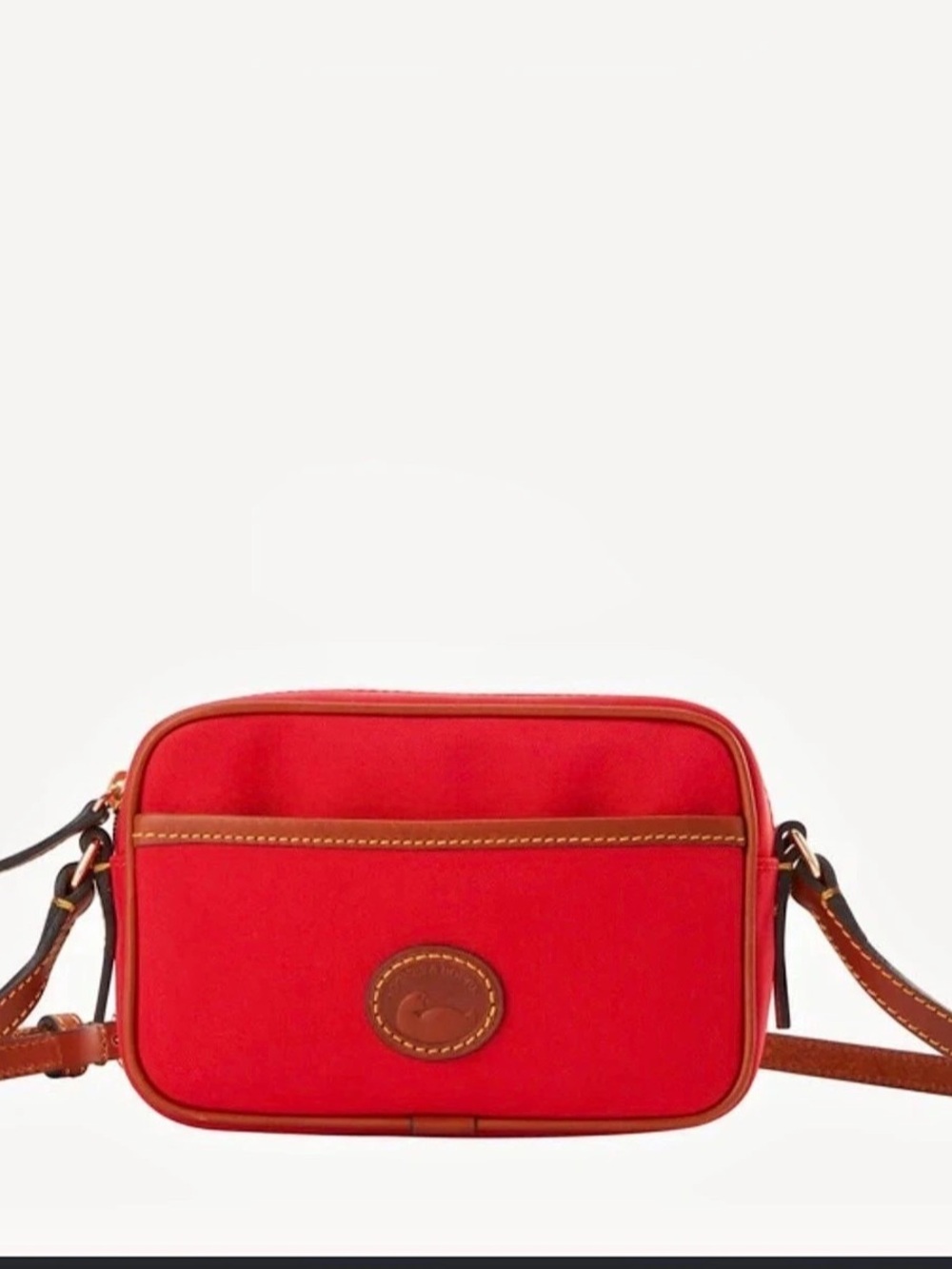 Dooney & Bourke Pavia Nylon Zip Crossbody Red Bag